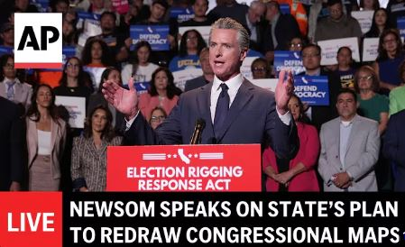 Gavin Newsom Speaks on State's Plan to Redraw Congressional Maps
